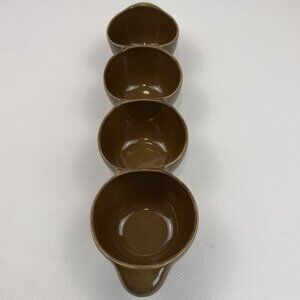 Taste Of Home Entertaining Brown Ceramic 4 Section Serving Dish Condiment Bowl
